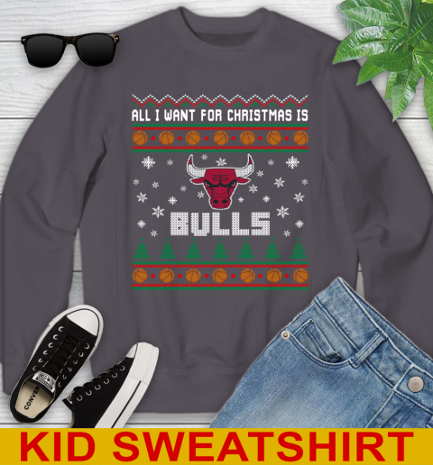 NBA All I Want For Christmas Is Chicago Bulls Basketball Sports 113