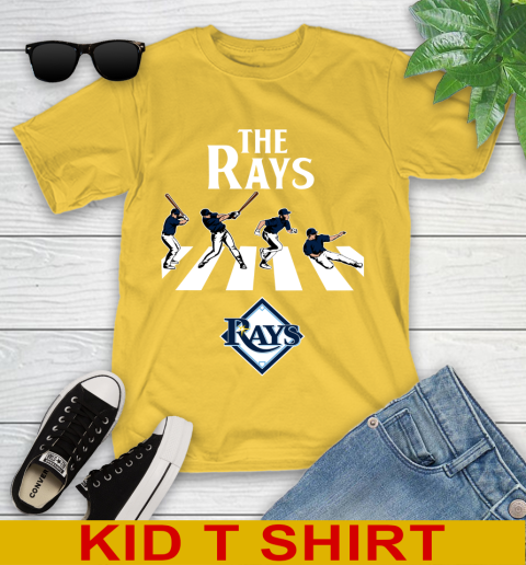 MLB Baseball Tampa Bay Rays The Beatles Rock Band Shirt Youth T-Shirt 9