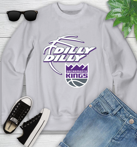 NBA Sacramento Kings Dilly Dilly Basketball Sports Youth Sweatshirt 4
