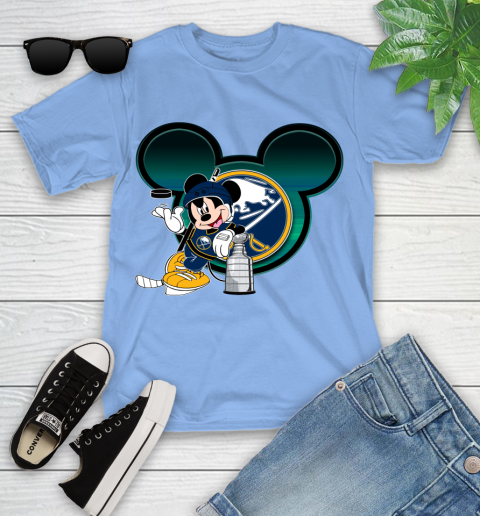 NHL Buffalo Sabres Stanley Cup Mickey Mouse Disney Hockey T Shirt Youth T-Shirt 11