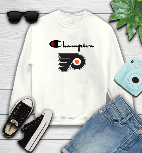 NHL Hockey Philadelphia Flyers Champion Shirt Sweatshirt