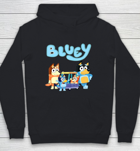 Bluey Dad Mum Love Father's Day Mother's Day Youth Hoodie