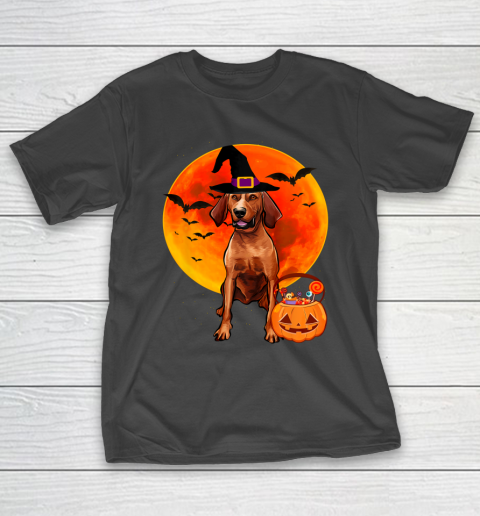 Dog Halloween Redbone Coonhound Jack O Lantern Pumpkin T-Shirt