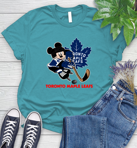NHL Toronto Maple Leafs Mickey Mouse Disney Hockey T Shirt Women's T-Shirt 12