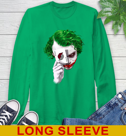 Portland Trail Blazers NBA Basketball Joker Card Shirt Long Sleeve T-Shirt 8