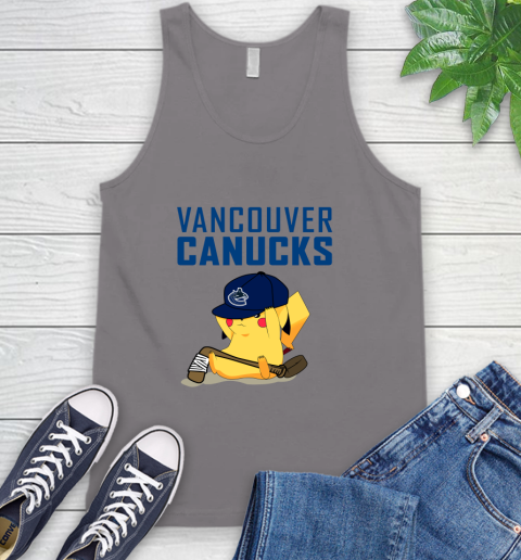 NHL Pikachu Hockey Sports Vancouver Canucks Tank Top 7