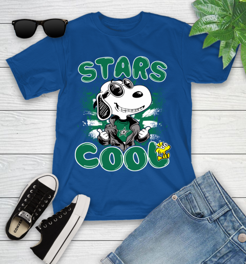 NHL Hockey Dallas Stars Cool Snoopy Shirt Youth T-Shirt 10
