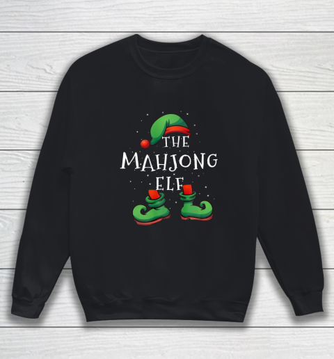 Mahjong Christmas Elf Group Matching Family Gift Sweatshirt