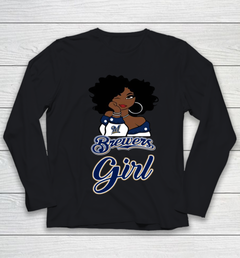 Milwaukee Brewerss Girl MLB Youth Long Sleeve