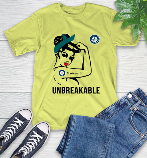 MLB Seattle Mariners Girl Unbreakable Baseball Sports T-Shirt 8