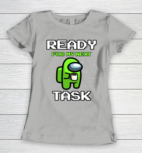 Among Us Shirt Ready For Work Green Women's T-Shirt 8