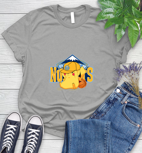 NBA Pikachu Basketball Sports Denver Nuggets Women's T-Shirt 10