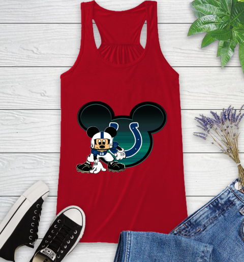 NFL Indianapolis Colts Mickey Mouse Disney Football T Shirt Racerback Tank 6