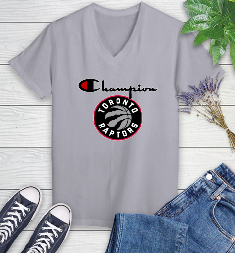 NBA Basketball Toronto Raptors Champion Shirt Women's V-Neck T-Shirt 2