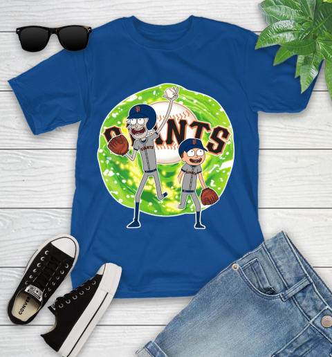 MLB San Francisco Giants Rick And Morty Baseball Sports Youth T-Shirt 9