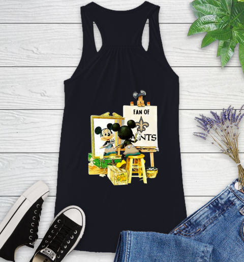 NFL Football New Orleans Saints Mickey Drawing Shirt 43