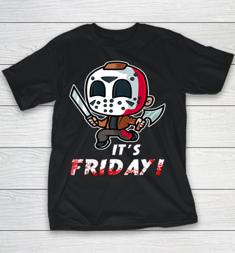 It's Friday 13th Halloween Horror Movies Humor Costume Youth T-Shirt