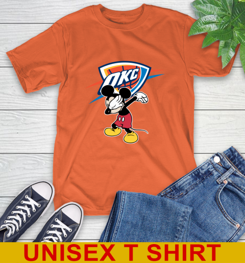 Oklahoma City Thunder NBA Basketball Dabbing Mickey Disney Sports T-Shirt 5