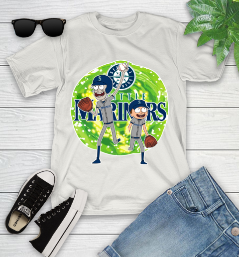 MLB Seattle Mariners Rick And Morty Baseball Sports Youth T-Shirt 12