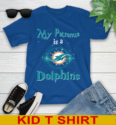 NFL Football Harry Potter My Patronus Is A Miami Dolphins Youth T-Shirt 10