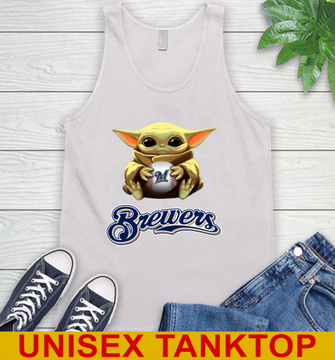 MLB Baseball Milwaukee Brewers Star Wars Baby Yoda Shirt 70