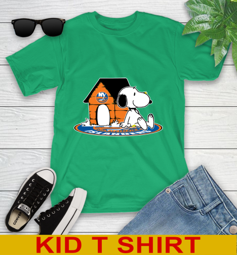 NHL Hockey New York Islanders Snoopy The Peanuts Movie Shirt Youth T-Shirt 6