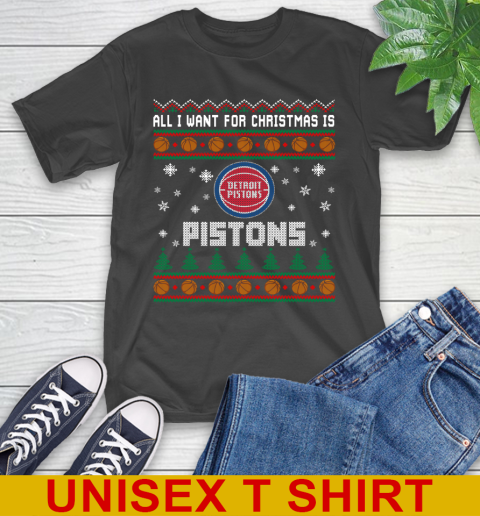 NBA Basketball All I Want For Christmas Is Detroit Pistons