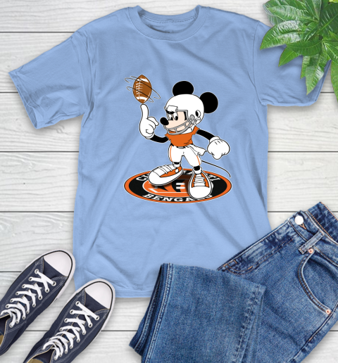 NFL Football Cincinnati Bengals Cheerful Mickey Disney Shirt T-Shirt 12
