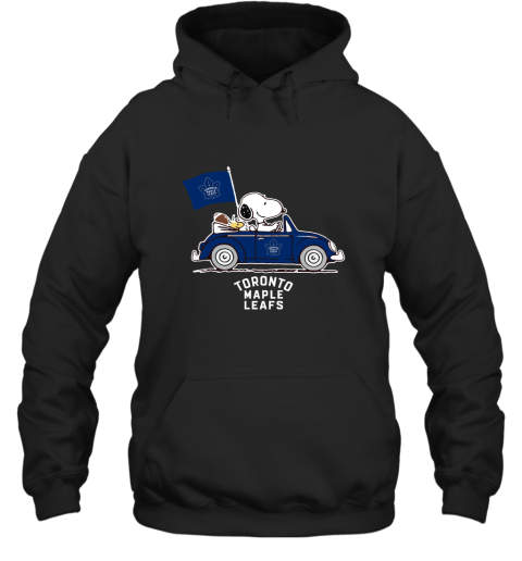 Snoopy And Woodstock Ride The Toronto Mapple Leafs Car NHL Hoodie