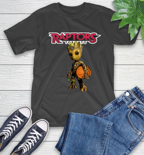 Toronto Raptors NBA Basketball Groot Marvel Guardians Of The Galaxy T-Shirt 2