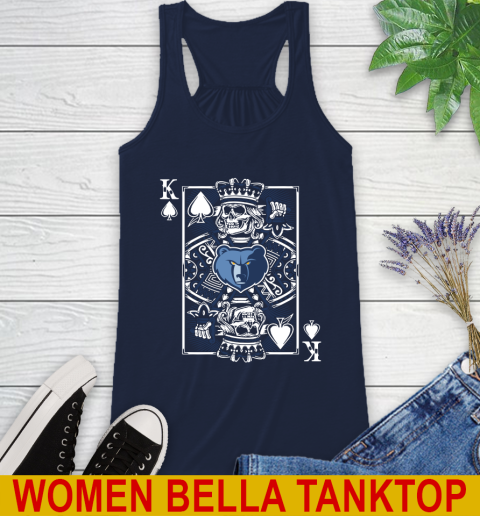 Memphis Grizzlies NBA Basketball The King Of Spades Death Cards Shirt Racerback Tank 9