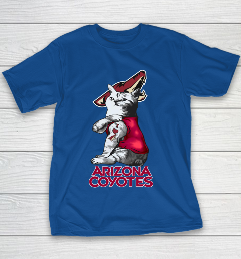 NHL My Cat Loves Arizona Coyotes Hockey Youth T-Shirt 6
