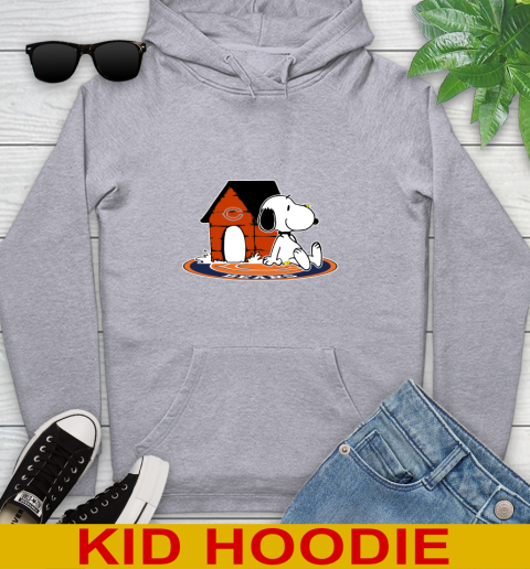 NFL Football Chicago Bears Snoopy The Peanuts Movie Shirt Youth Hoodie 6