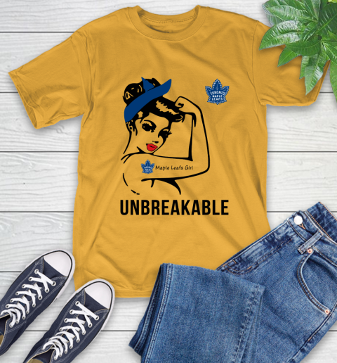 NHL Toronto Maple Leafs Girl Unbreakable Hockey Sports T-Shirt 2