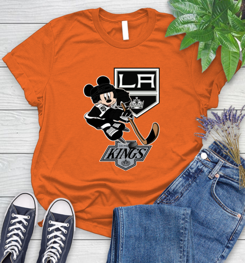 Los Angeles Kings Mickey Mouse Disney Hockey T Shirt Women's T-Shirt 4