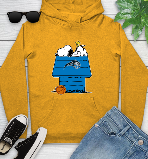 Orlando Magic NBA Basketball Snoopy Woodstock The Peanuts Movie Youth Hoodie 3