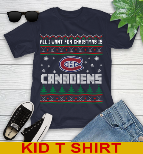 Montreal Canadiens NHL Hockey All I Want For Christmas Is My Team Sports 98