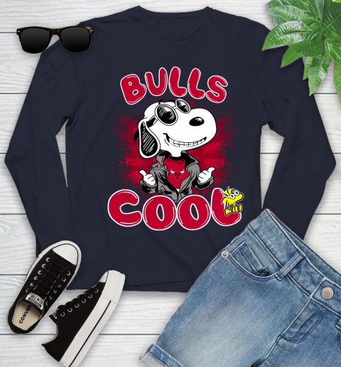 NBA Basketball Chicago Bulls Cool Snoopy Shirt Youth Long Sleeve 2