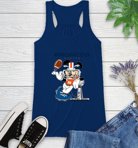 NFL Denver Broncos Mickey Mouse Disney Super Bowl Football T Shirt Racerback Tank 10 NFL Denver Broncos Mickey Mouse Disney Super Bowl Football T Shirt Racerback Tank - Image 10