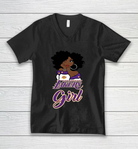 Los Angeles Lakers Girl NBA V-Neck T-Shirt