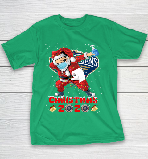 New Orleans Pelicans Funny Santa Claus Dabbing Christmas 2020 NBA Youth T-Shirt 3