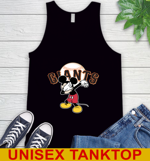 San Francisco Giants MLB Baseball Dabbing Mickey Disney Sports Tank Top 2