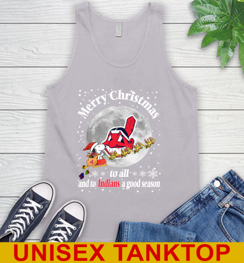 Cleveland Indians Merry Christmas To All And To Indians A Good Season MLB Baseball Sports Tank Top 3