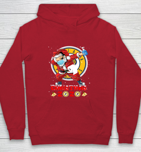 Indiana Pacers Funny Santa Claus Dabbing Christmas 2020 NBA Youth Hoodie 7