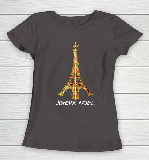 Joyeux Noel French Merry Christmas Eiffel Tower Women's T-Shirt 7
