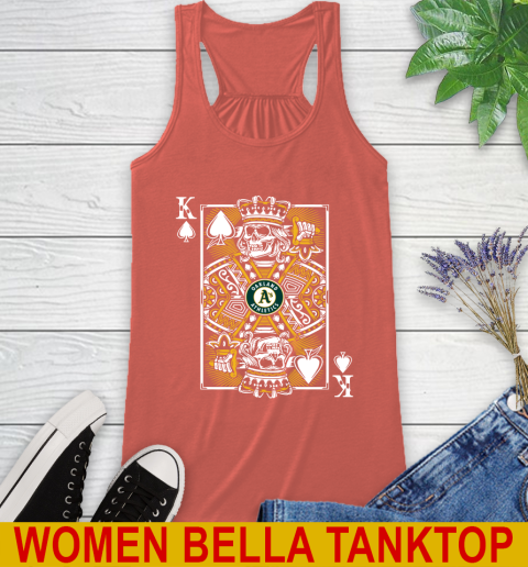 Oakland Athletics MLB Baseball The King Of Spades Death Cards Shirt Racerback Tank 3