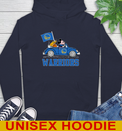 NBA Basketball Golden State Warriors Pluto Mickey Driving Disney Shirt Hoodie 4