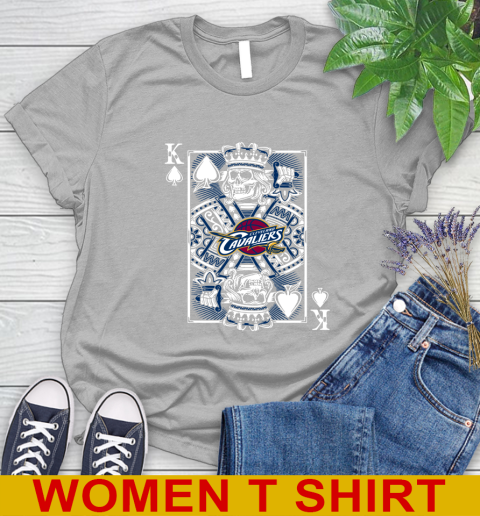 Cleveland Cavaliers NBA Basketball The King Of Spades Death Cards Shirt Women's T-Shirt 5