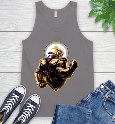 NFL Thanos Avengers Endgame Football Sports Pittsburgh Steelers Tank Top 7