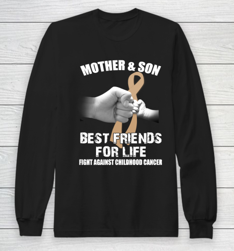 Mother's Day Funny Gift Ideas Apparel  Childhood Cancer Awareness T Shirt Long Sleeve T-Shirt